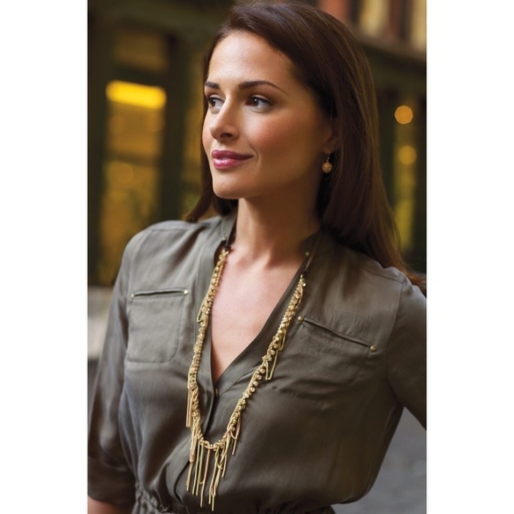 New stella dot Alexa Fringe Necklace